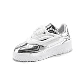 Patent Charol Lion Face Lace Up Sneakers